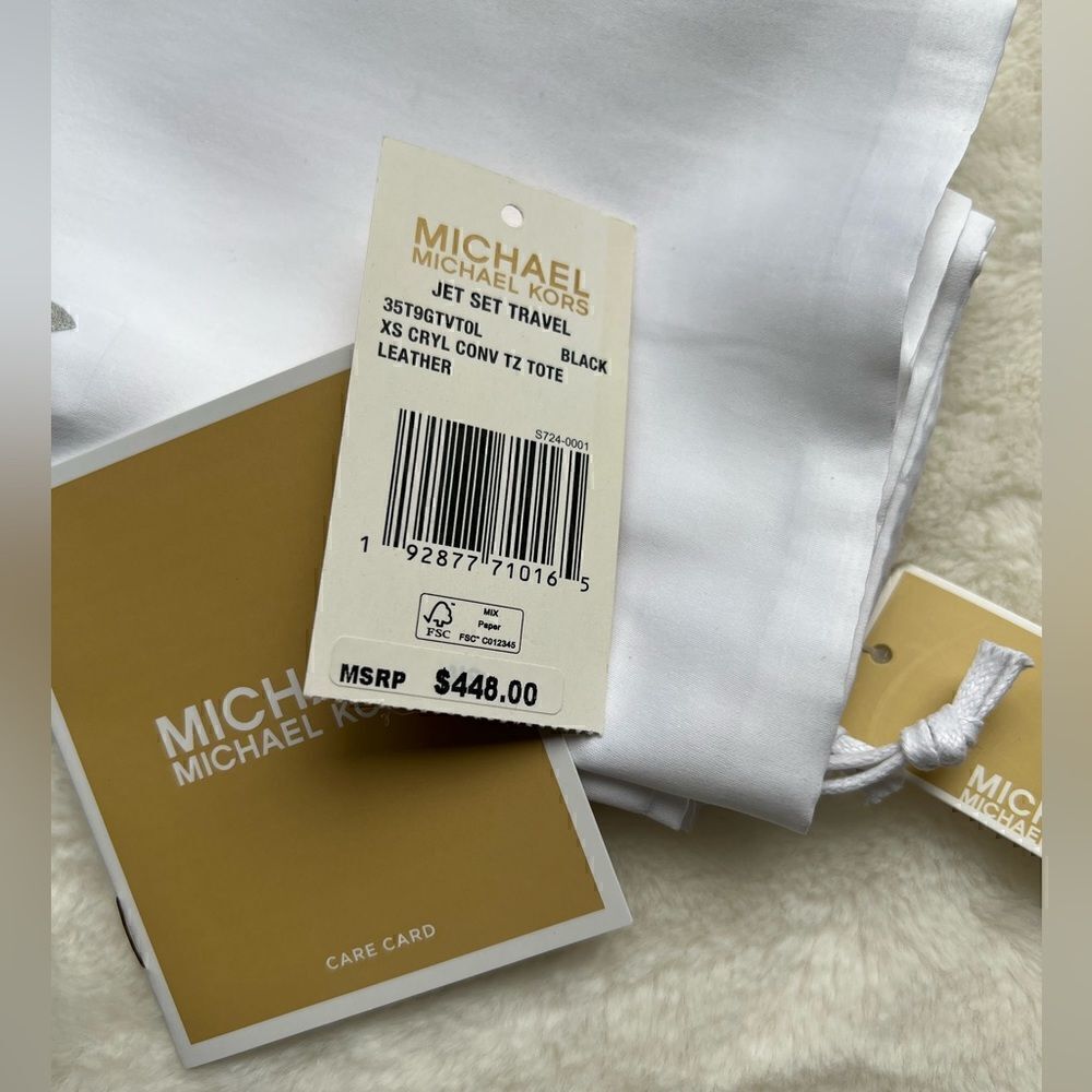 Michael Kors Jet Set Travel Extra-Small Saffiano Leather Top-Zip Tote Bag - Picture 15 of 16